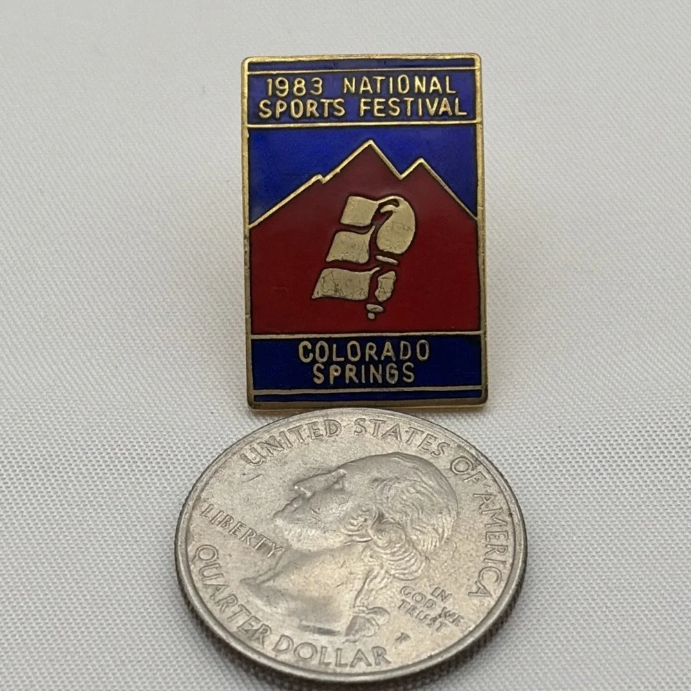 Vintage 1983 National Sports‎ Festival Colorado Springs CO Lapel Hat Pin
